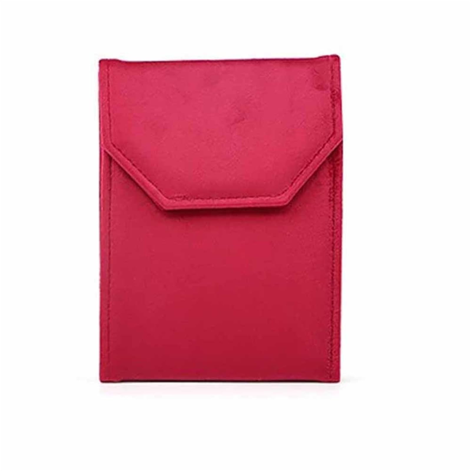 WLIHDB 3Pcs Velvet Material Jewelry Pouch Foldable Design Snap Button Closure Necklace Organizer Bag Soft Lining Storage for Jewellery