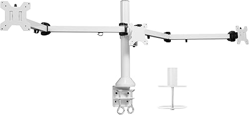 VIVO Soporte VESA para monitor de computadora LCD LED triple de 23 a 32 pulgadas, soporte de escritorio, resistente totalmente ajustable,