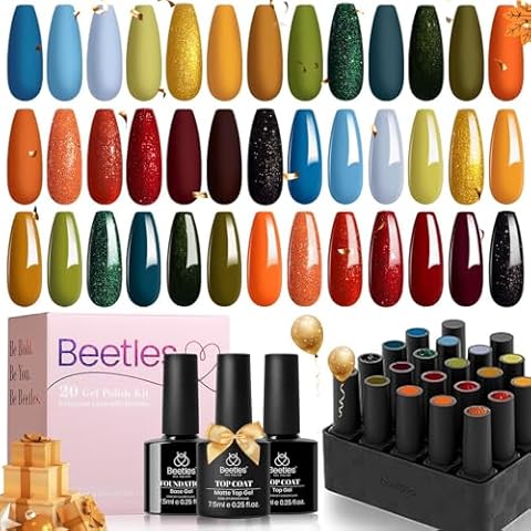 Beetles 20 Pcs Fall Festival Gel Polish Set Cover