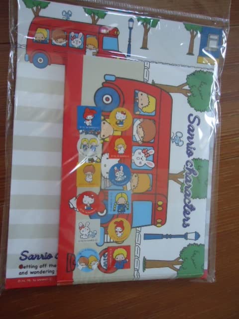 チャーミーキティ　レターセット　便箋　封筒　シール　ケース　箱　2006 チャーミーキティ レターセット 便箋 封筒 シール ケース 箱