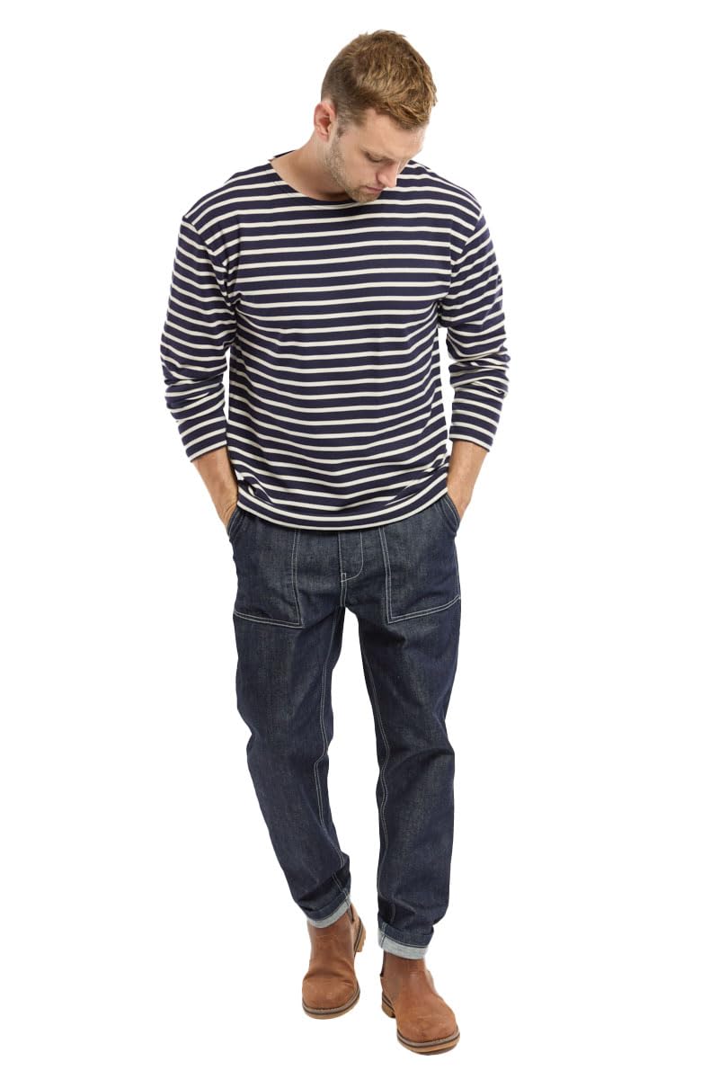 Armor Lux Men's Loctudy Sweater, Navire/Nature, 3XL