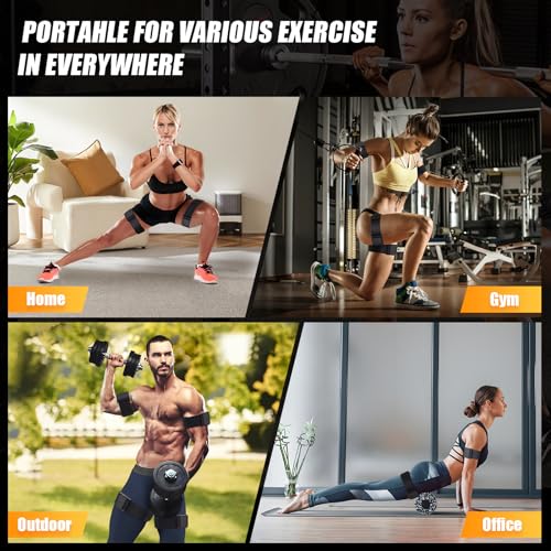 Image of Booty Bands, Blood Flow Restriction Bands for Women /Men, Adjustable BFR Training Bands for Glutes & Hip Building, Occlusion Resistance Bands