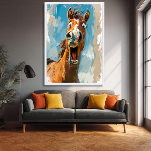 Décoration intérieure cheval grand format pour mur vide 70x100 - 3