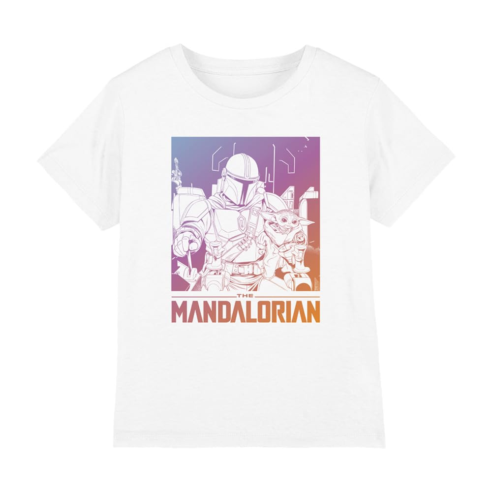 Star Wars Boys The Child Gradient - White - 3-4 YEARS