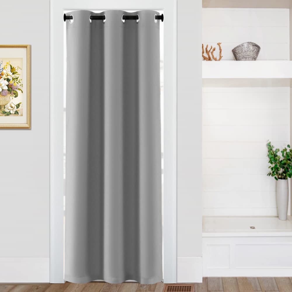 Amazon.com: Turquoize Doorway Curtain Blackout Door Curtains for ...