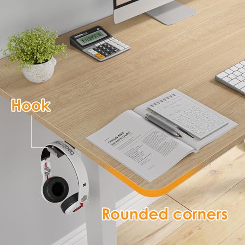 Image of STARY Electric Standing Desk Adjustable Height Sit Stand Home Office Desk with Splice Board