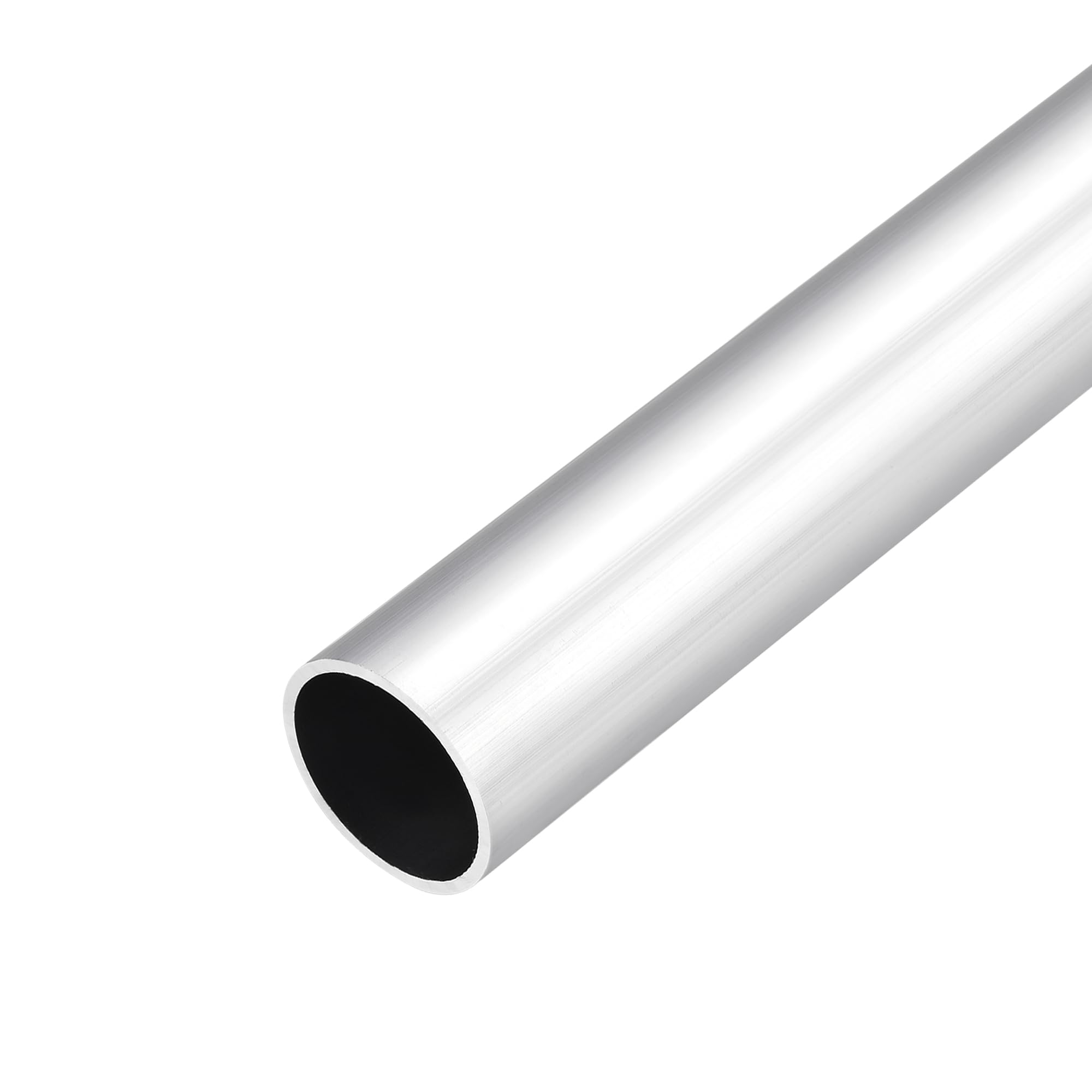 DMiotech (28mm OD x 24mm ID) 6063 Aluminum Round Tube 300mm Length Industry Metal Tubing for Machinery Frame Construction DIY Projects