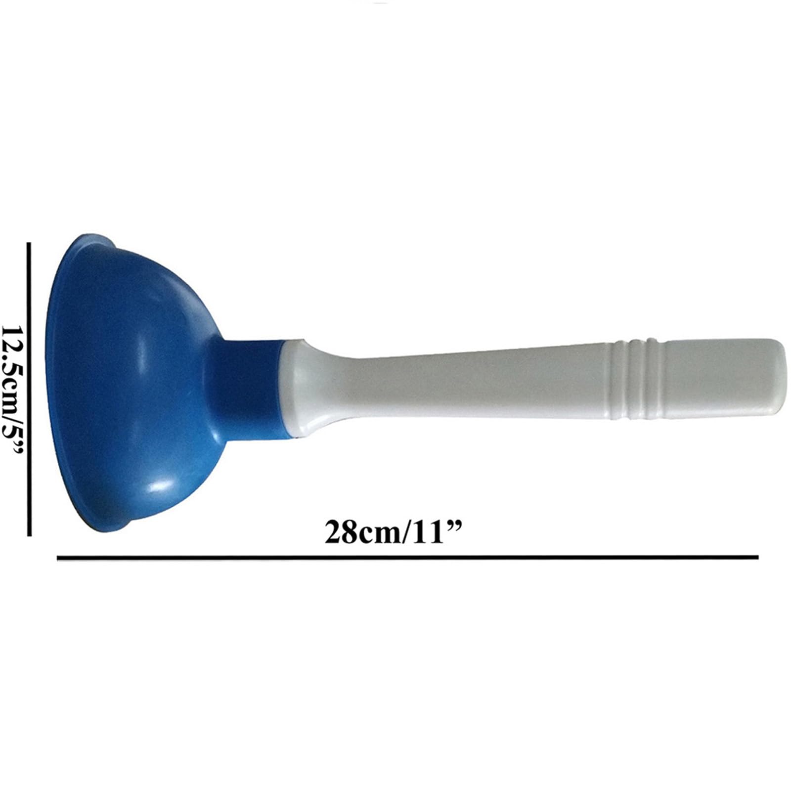 Desatascador Ventosa de Mano Pequeño, Mini Desagüe Émbolo de Color de 10 cm de Diámetro Interno, Mango de Plástico de 22 cm para Fregadero de Cocina, Inodoro, Baño, Ducha, Azul