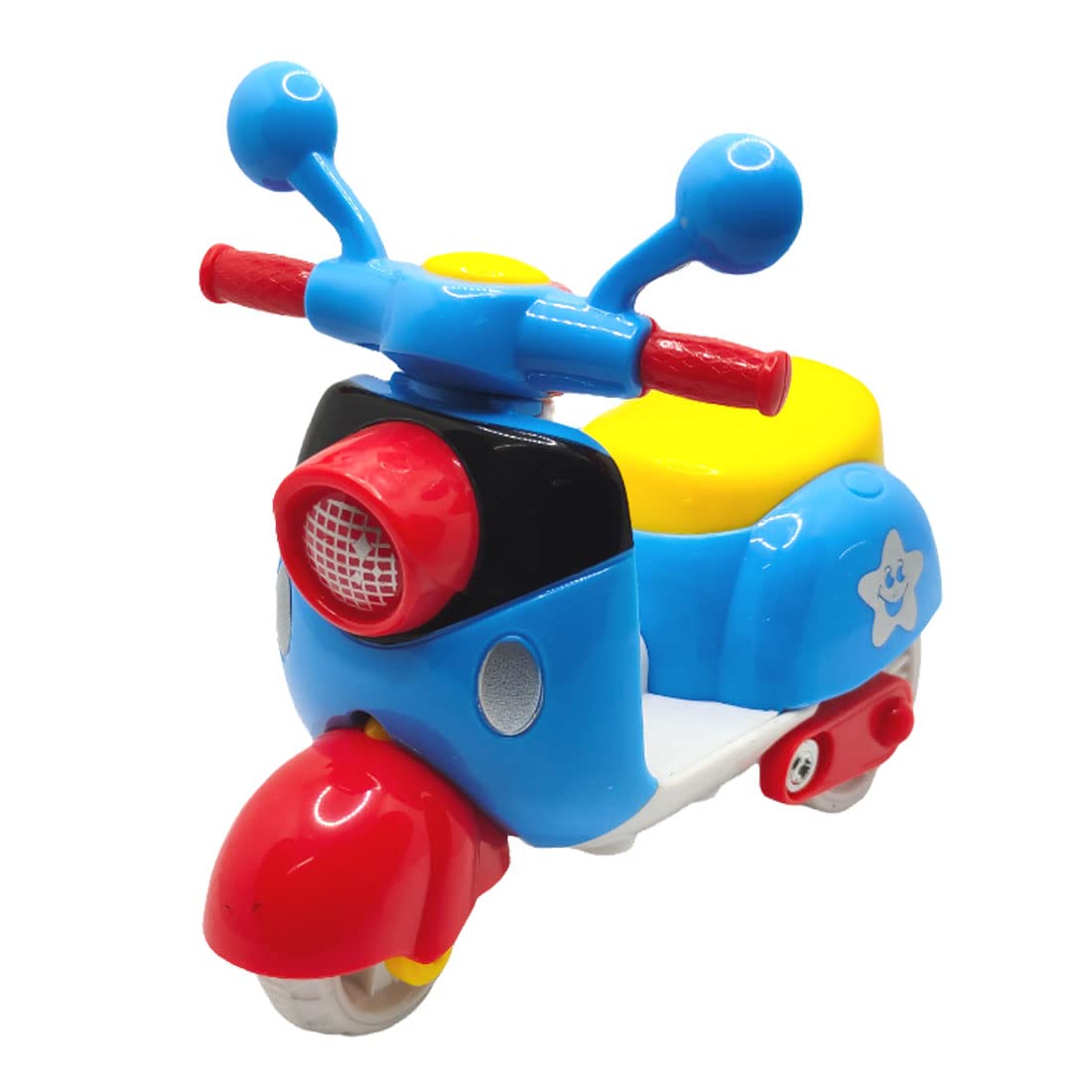 Jo Baby Unbreakable Friction Powered Toy Set of Train & Scooter for Kids – Pack of 2 1