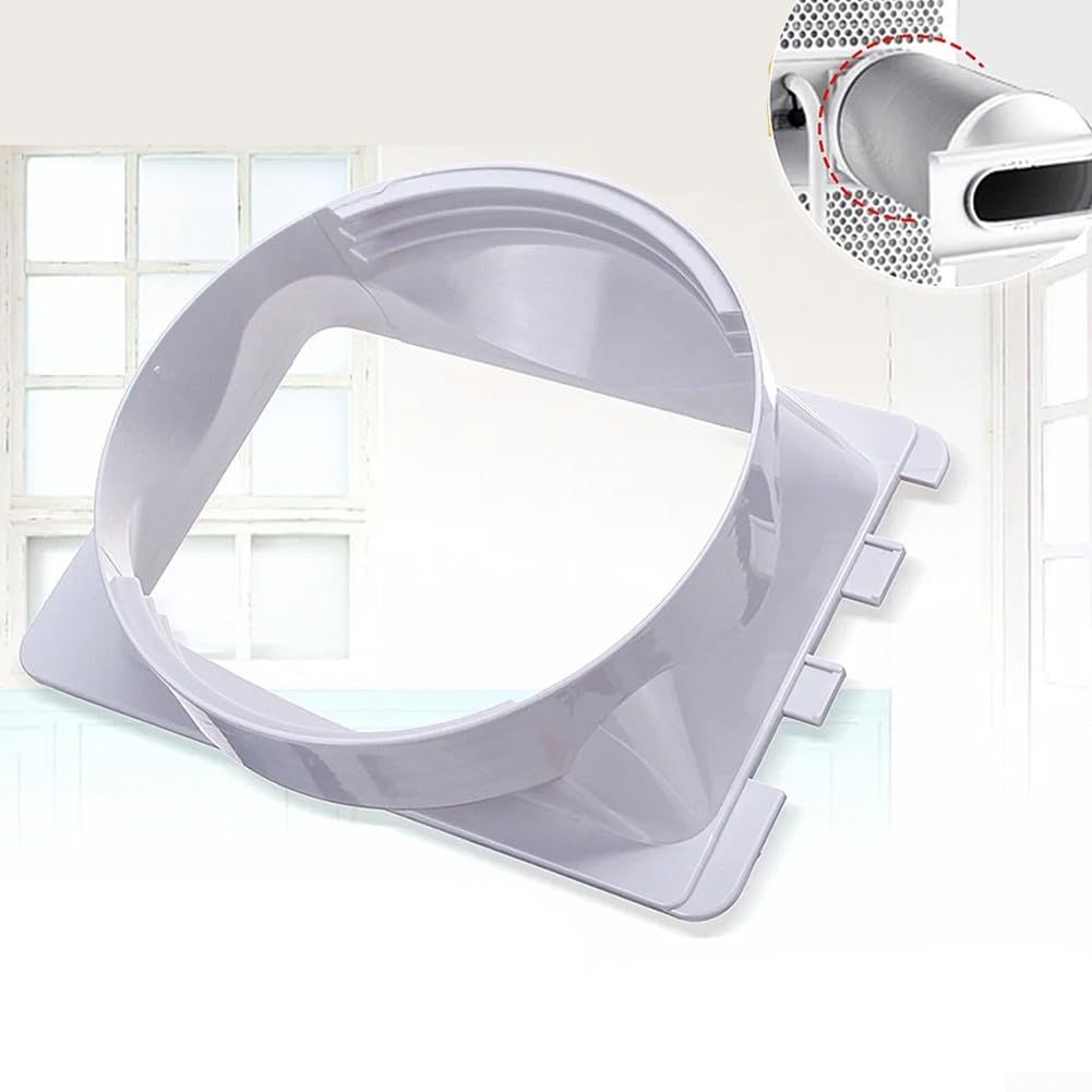Accoppiatore Per Tubo di Scarico Per Condizionatore D'aria Portatile Adattatore Finestra Connettore Tubo Unità A/C Adattatore Per Finestra da Quadrato a Rotondo Porta,Adatto Diametro 150mm/5,9 pollici