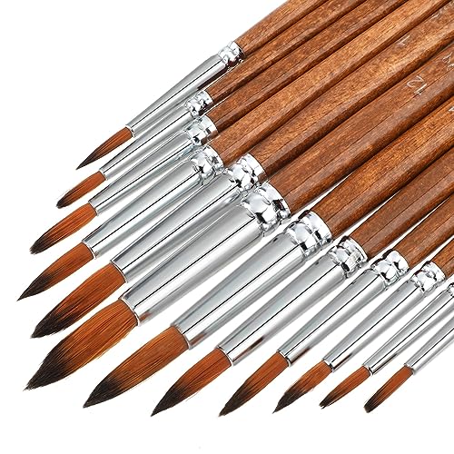 Watercolor 12-Piece Artist Paint Brush Set