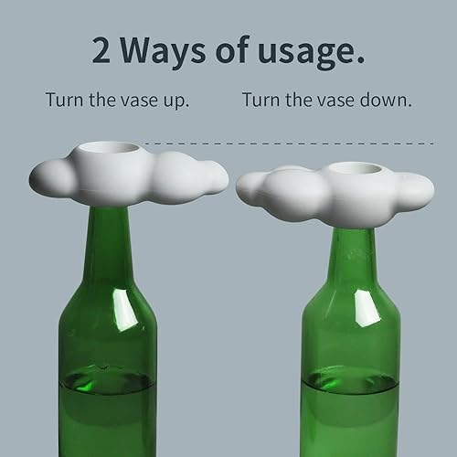 Miniatura 5 de Florero de nube con tapa de rosca, florero de ranas para arreglos, soporte de flores, regalo de inauguración de la casa, regalos modernos para