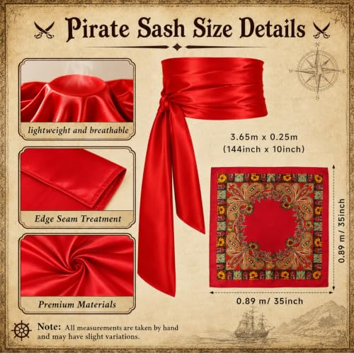 Image of Renaissance Pirate Belt Pouch with Coin Purse Skirt Hike Bracers | 8pack Medieval Viking Pirate Belt Pouch for Halloween Cosplay Ren Faire Accessories,Brown.