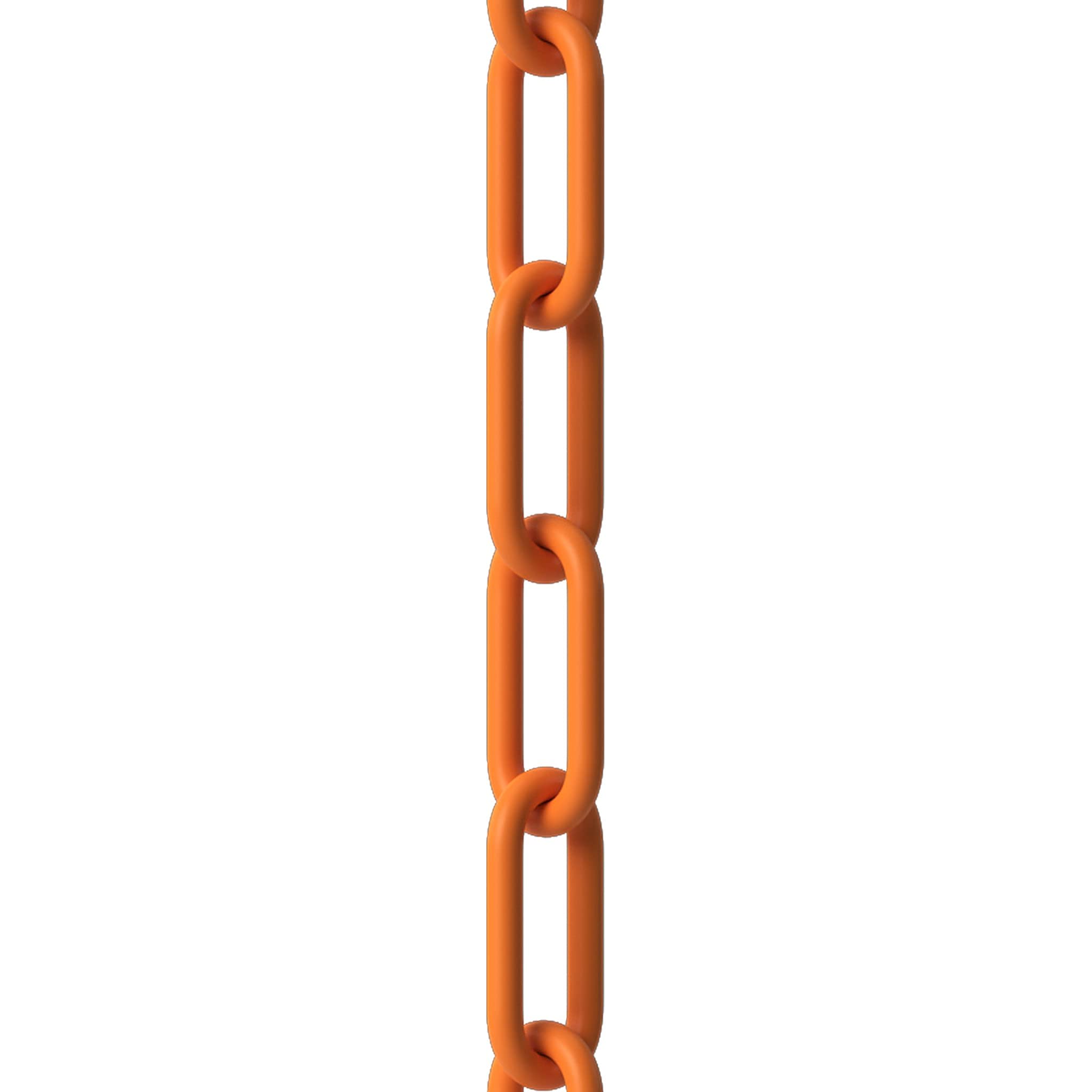 Montour Line Plastic Chain Safety Barrier, Lightweight, Crowd Control Fluorescent Orange 2 Inch 5 Foot Long