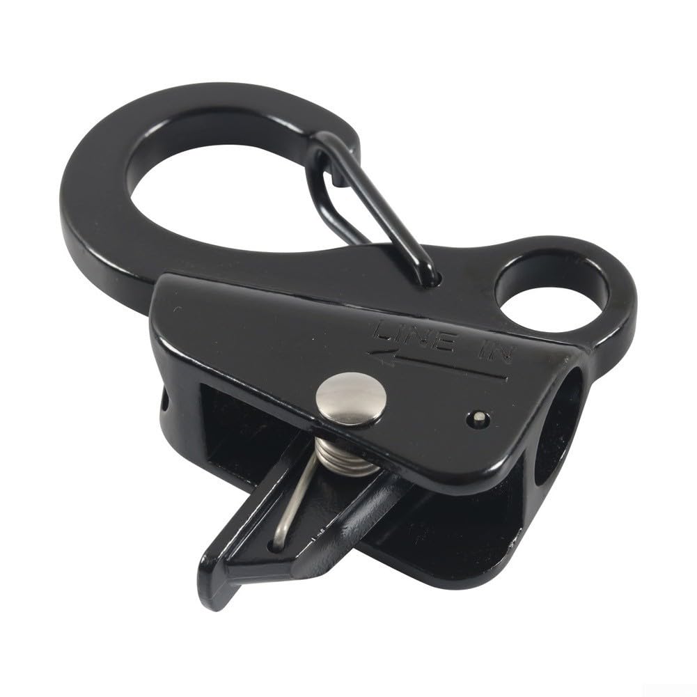 Gancio di ancoraggio scorrevole regolabile in acciaio inossidabile 316 per barche, clip marine con sgancio rapido per corda da 3/8 a 5/8 pollici, attracco resistente alla ruggine (4)