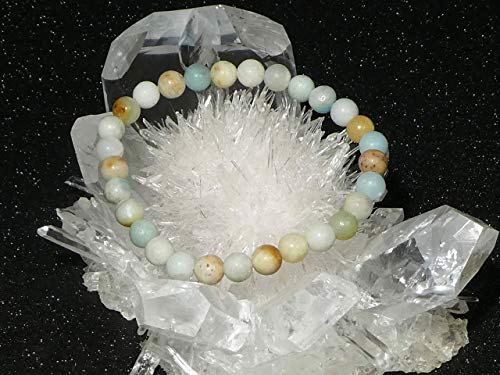 Amazonite Bracelet  Lucky Bracelet  Amazonite Stretch Bracelet  Bracelet for a Broken Heart  Calming Bracelet  Bracelet for Courage  Heart Chakra  Anti-anxiety Bracelet  2415