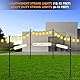 Gresonic Lichterkettenstangen String Light Pole für Deck - 2 Pack 9.8FT für außen hängenden Stahl String Pole für Outdoor-Dekoration Garten, Hinterhof, Terrasse Beleuchtung Stand für Hochzeit