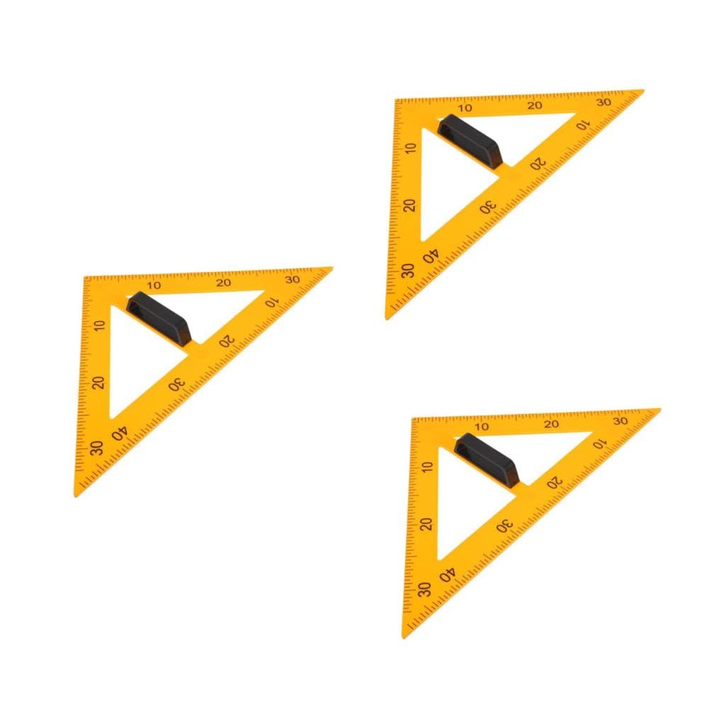 DOITOOL 3 Stück Magnetisches Dreieck Lineal Kunststoff Lehrmittel mit Abnehmbarem Griff für Tafelunterricht und Präzises Zeichnen Langlebig und Vielseitig Einsetzbar
