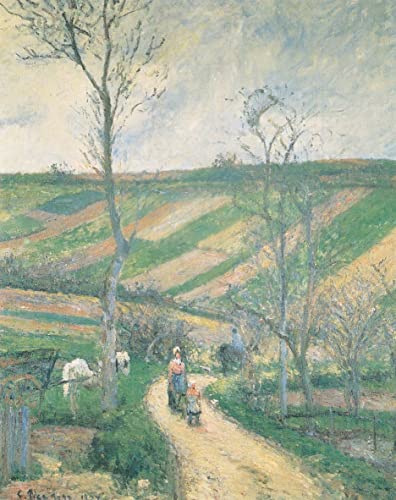 Tableaux Impressionnistes Route du Fond de l'Hermitage par Pissarro 60x90cm