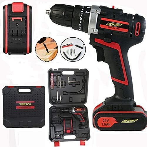 TEETOK 21V Cordless Hammer Drill with Impact Driver Ghana Ubuy