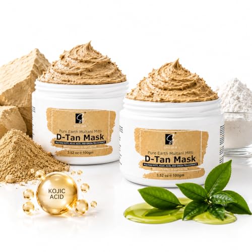 Image of Pure Earth Multani Mitti Powder 100g Pack of 2| Pure Fuller's Earth for Acne Treatment, Nourishing Glow, and Soothing Smoothness