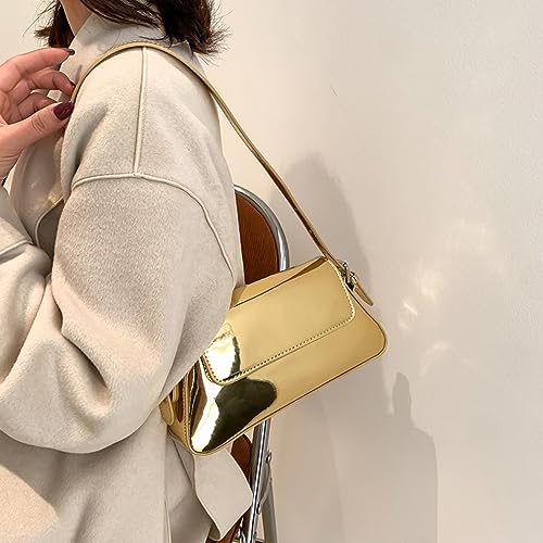 Bolso pequeño de hombro para mujer, elegante y brillante miniatura 3