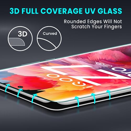 Image of FIRST MART Military Grade UV Tempered Glass For IQOO Z7 Pro (6.78 Inch) With Easy UV Installation Kit | Edge To Edge Full Screen Coverage | Crystal Clear, Pack of 2