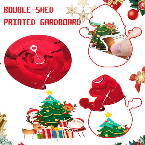Image of Christmas Hanging Swirls Decorations, 61 Pcs Christmas Swirls, Xmas Hanging Decorations & Christmas Foil Swirl Hanging Decorations, for Christmas Decorations & Christmas Party Decor
