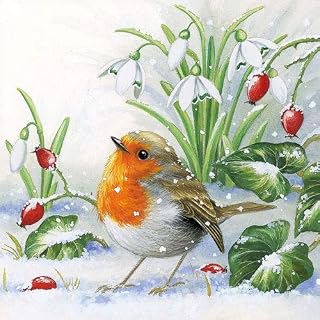 Ambiente Napkins Christmas Robin