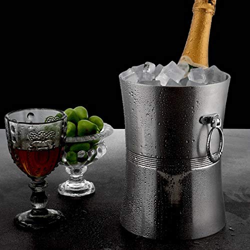 Bar Herramientas barware Vino cóctel Cerveza Herramientas Kits Acero Inoxidable champán Barril Cerveza Barril Grueso Cubo de Hielo Botella de Vino (16 cm)