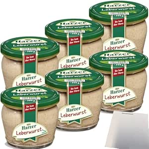 Keunecke Harzer Leberwurst Brotaufstrich 6er Pack (6x200g Glas)   usy ...
