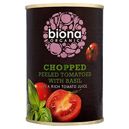 Biona Organic Chopped Tomatoes with Fresh Basil 400g