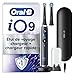 Oral-B Brosse A Dents Electrique iO 9 Noire, 7 Modes De Brossage Dont Blancheur Et Soin Des Gencives, 16 Zones De Nettoyage, Ecran Interactif, 2 Brossettes Oral B De Rechange, Etui De Voyage