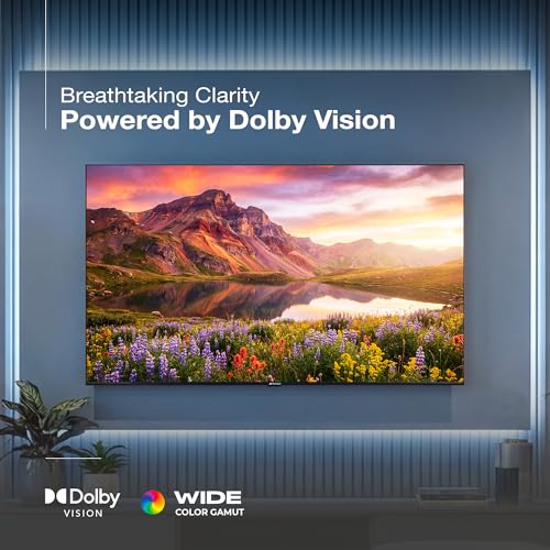 Image of SANSUI 165cm (65) 4K QLED Google TV with Dolby Vision, HDR10+, Dolby Atmos Sound with Tweeters, HSR 120Hz, MEMC, 30W Surround Sound, FloLED Panel JSW65UG23Q (Black)