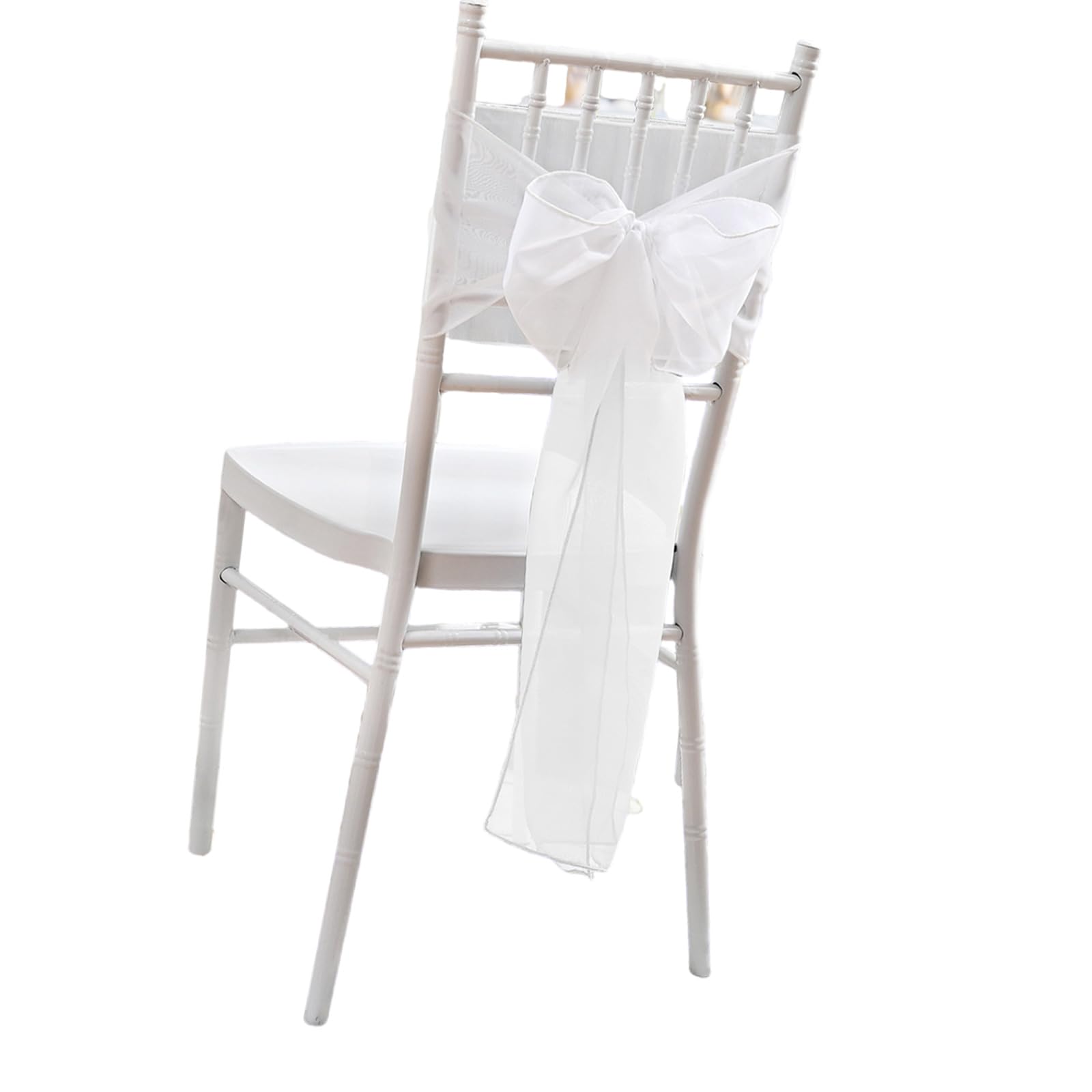 our fave Handcrafts Wedding Chair Sash Bows Adds Sophistication to Any Event Polyester Ribbon Suitable for Various Chairs Decors S