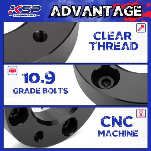 Image of KSP Leveling Lift Kit for 2007-2020 Chevy Silverado 1500 GMC Sierra 1500, 3 inchF+2 inchR Full Suspension Lift Kits Including 3 Inch Front Strut Spacer and 2 Inch Rear Lift Block with Extended U Bolts