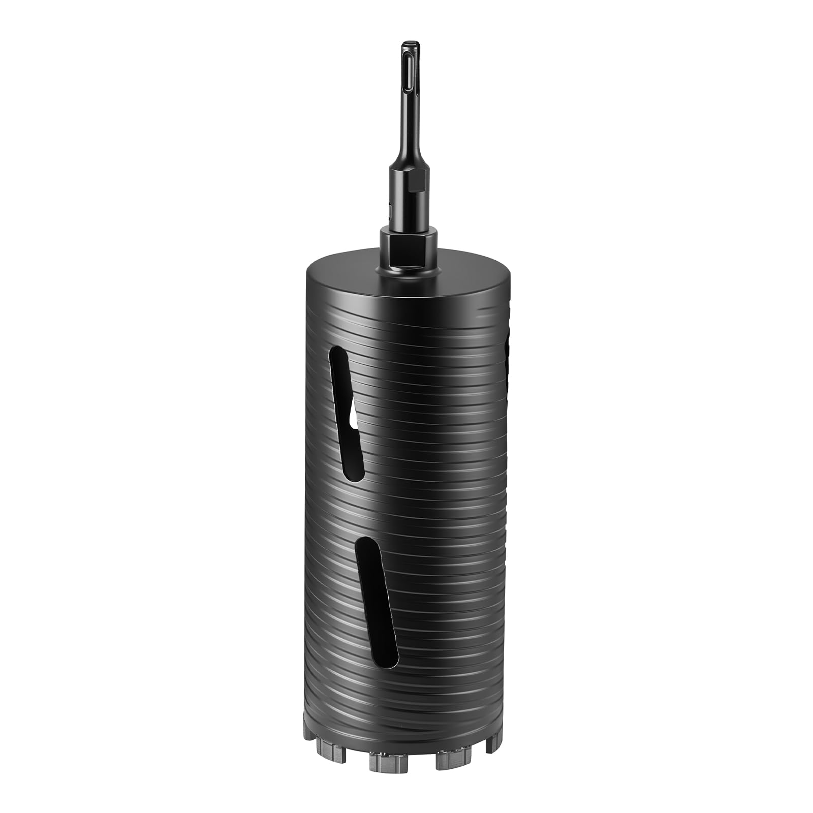 VEVOR Broca de Corona para Perforación en Seco, 102 mm Diámetro, 241 mm Profundidad, Rosca Interna M16, con 3 Adaptadores, Broca Piloto, Llave Hexagonal a Hormigón Armado, Ladrillo y Mampostería