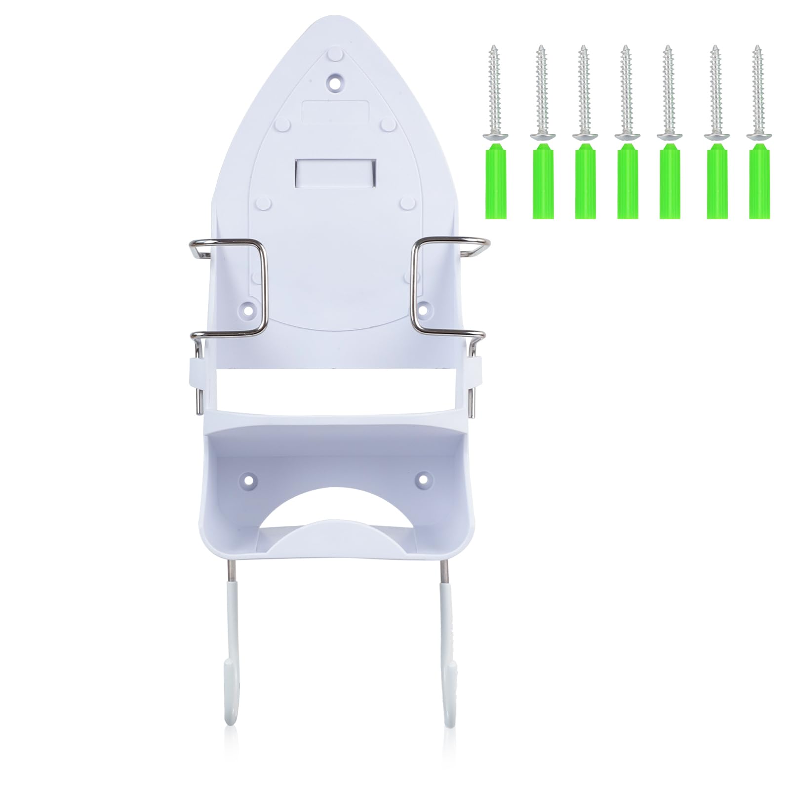 PopuLike Wall Mounted Iron Holder for T/Y Shape Boards White