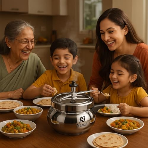 Image of Induction Base 2ltr Pressure Cooker | inner lid | Aluminium Pressure Cooker