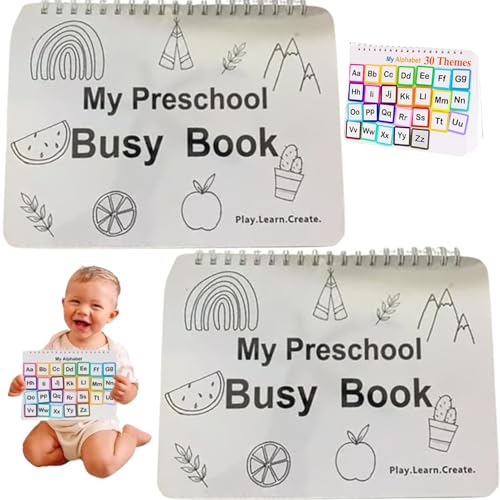 Livre d'activités pour tout-petits matériel apprentissage préscolaire à spirale