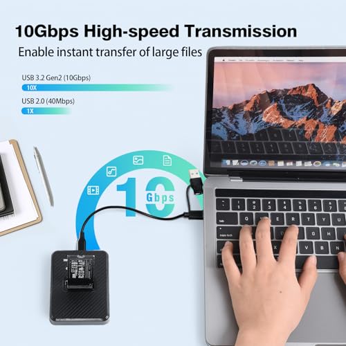 ELUTENG M.2 NVMe SSD Docking Station USB-C & USB-A miniatura 2