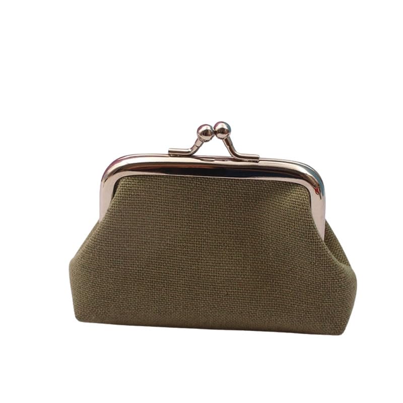 Canvas Purse with Solid Colors, Mini Case & Key Pouch for Women | Grey-image-41
