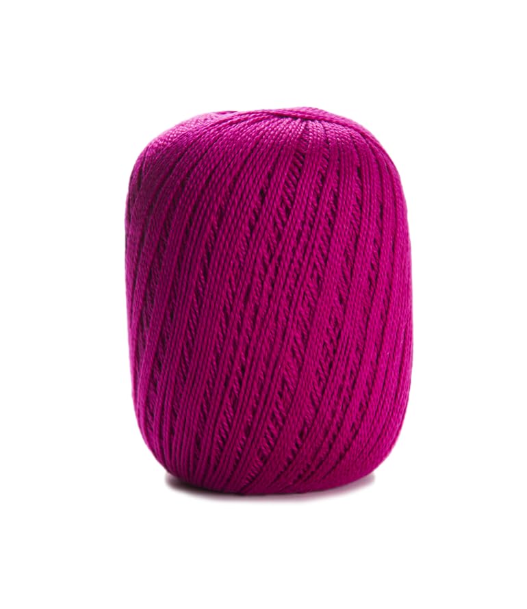 Image of CIRCULO Anne Yarn for Crocheting & Knitting, 100% Mercerized Brazilian Virgin Cotton, Soft Fingering Weight, 547 Yds, 5.19 Oz - Color 6133 Pink