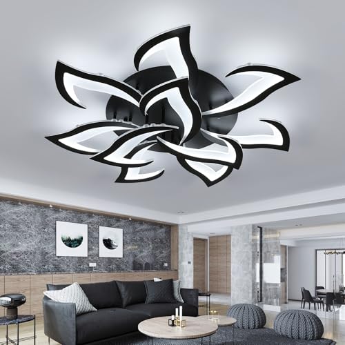 Comely Plafonnier LED moderne, plafonnier design créatif 84W 6500K, lustre