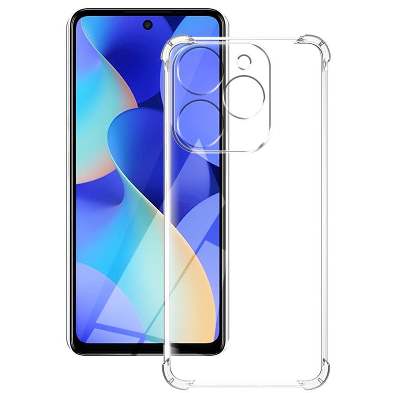 Image of for Tecno Spark Go 2024 Case, Premium Soft Clear Crystal TPU Shockproof Transparent Case Cover Drop-Resistant Light Weight Case for Tecno Spark Go 2024 Transparent