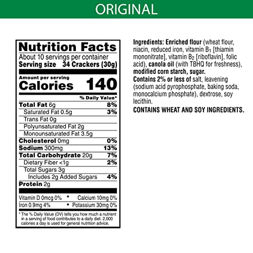 Image of Club Crackers, Mini Snack Crackers, Lunch Snacks, Original, 11oz Box (1 Box)