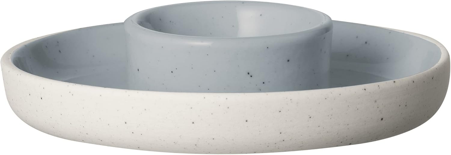 blomus SABLO Ceramic Stoneware Egg Cup With Base, Set of 2 - Cloud