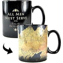 Trona Verde Game Of Thrones Juego de Tronos Taza Efecto térmico de Poniente Essos, 1 Unidad (Paquete de 1)