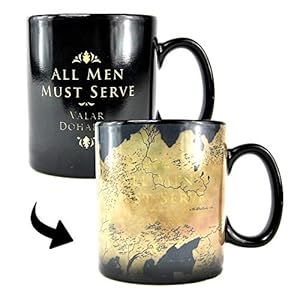 Game of Thrones MUGBGT05 warmtewisselbeker – Westeros kaart zwart 400 milliliter