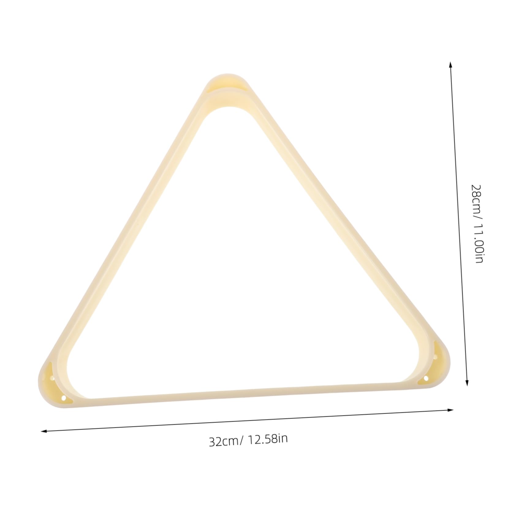 Happyyami Billiards Pool Accessories Abs Billiard Cue Rack Triangle Pool Table Rack for Billiard Balls